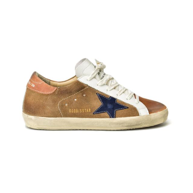 golden goose tan indigo