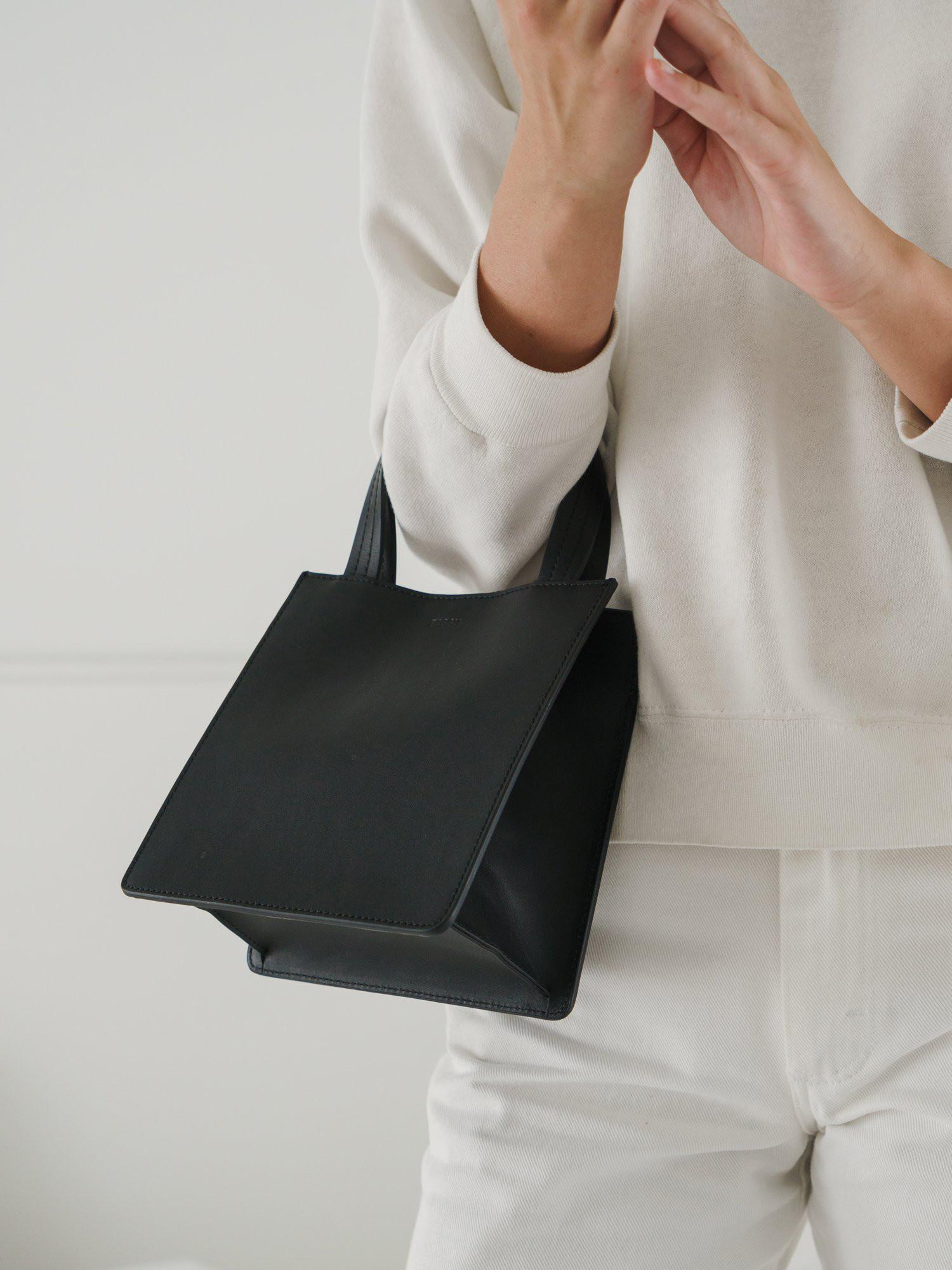 Baggu Large Leather Retail Tote 2024 favors