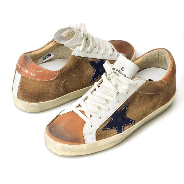 golden goose tan indigo