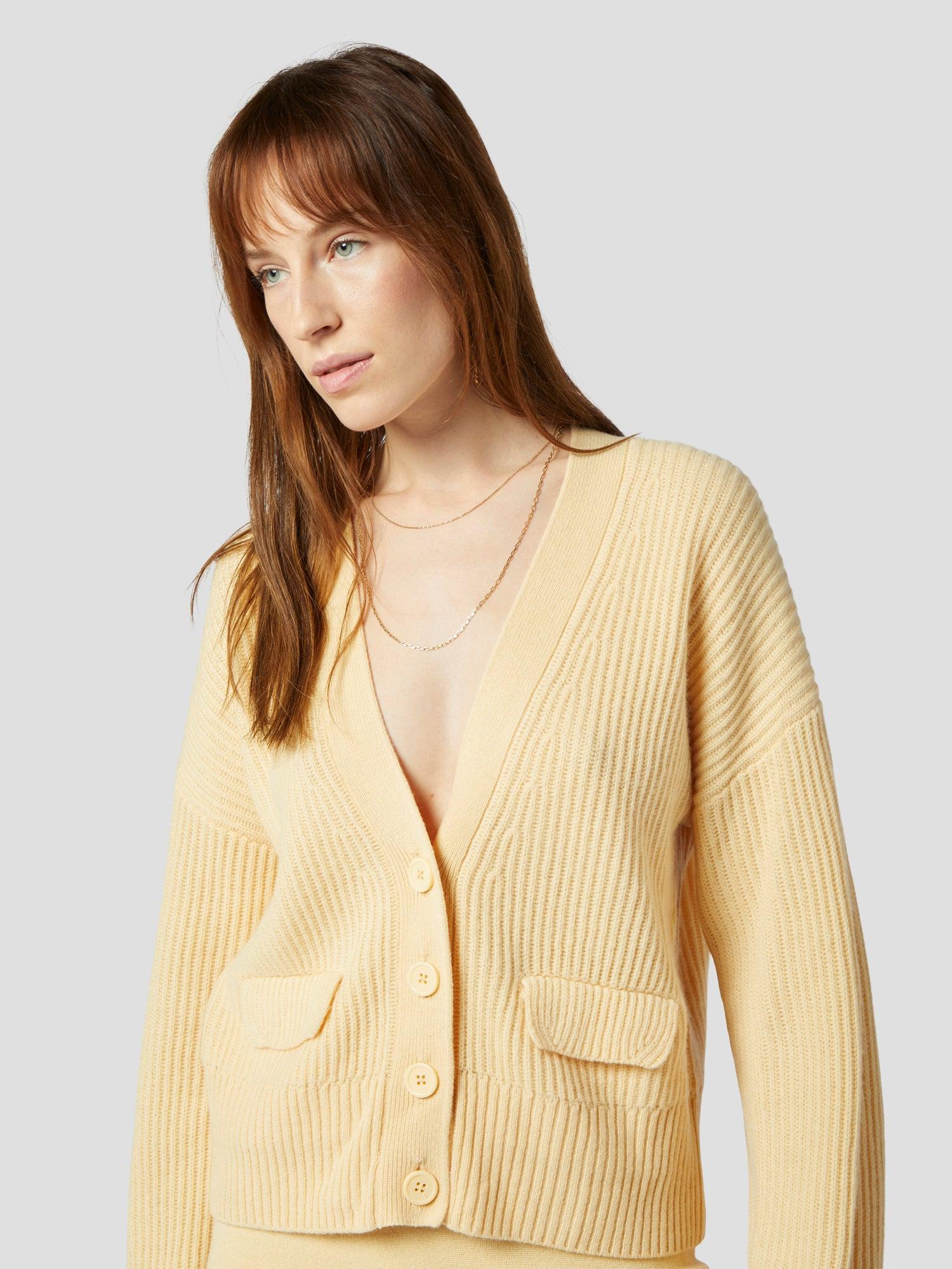 Equipment Rosie Cardigan in Natural | Lyst