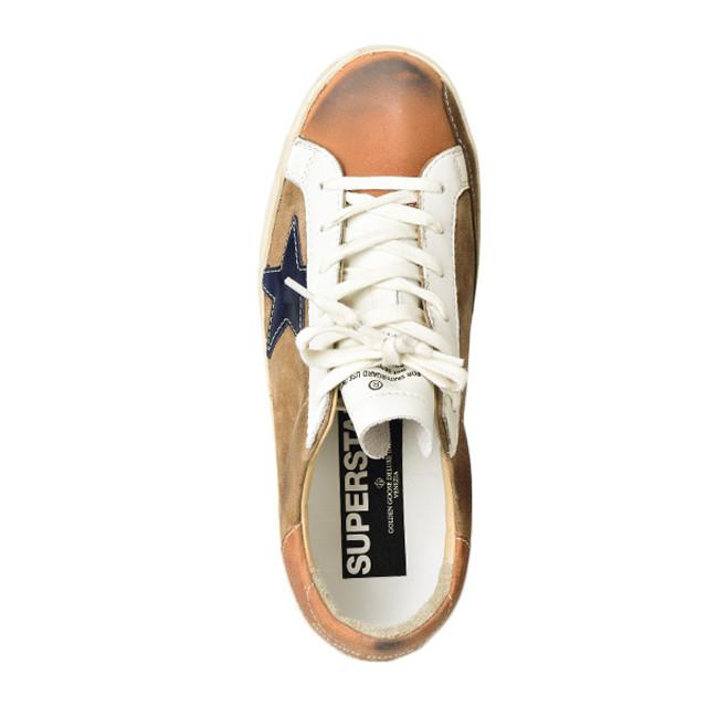 golden goose tan indigo