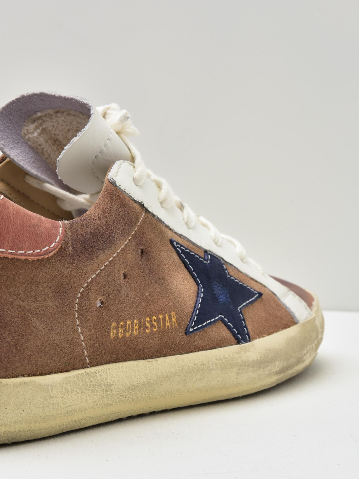 golden goose tan indigo