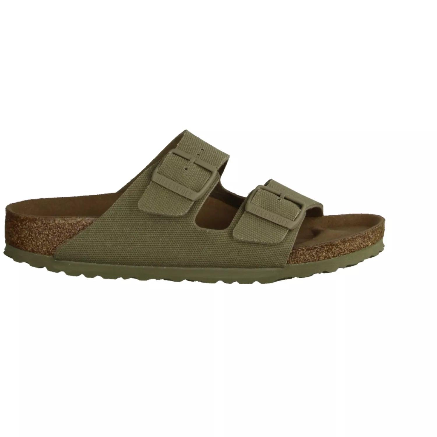 Birkenstock Arizona Faded Khaki Veg.canvas Verde Donna in Green | Lyst