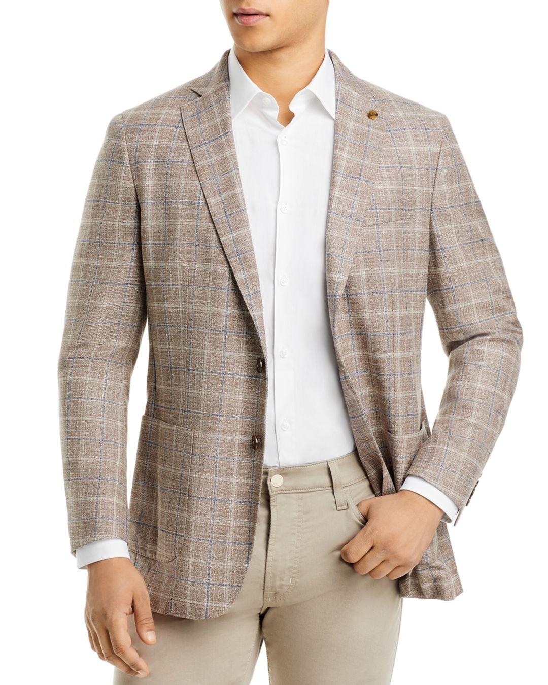 Peter Millar Crown Crafted Brunswick Windowpane Sport Coat in Brown for ...