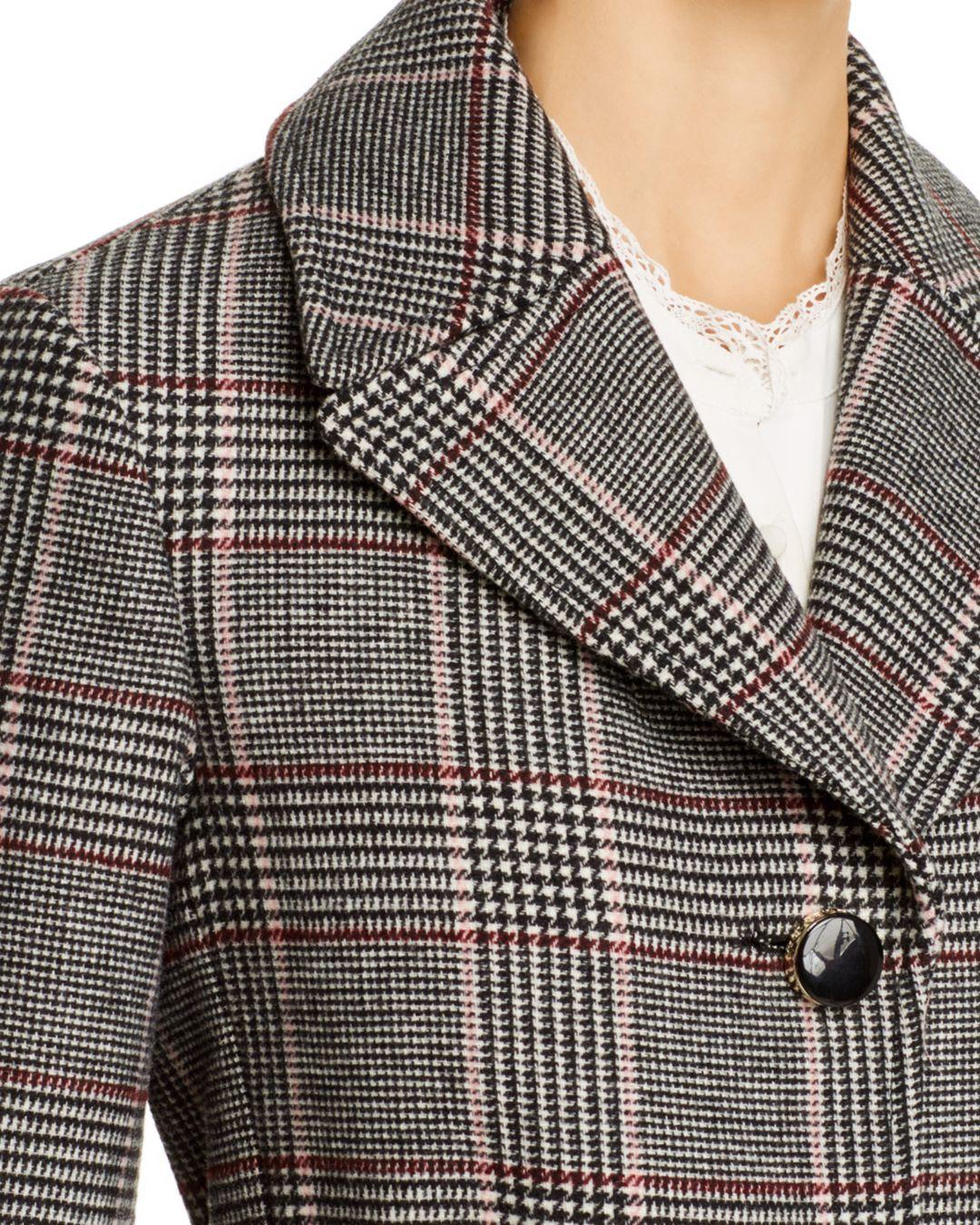 Kate spade plaid coat Clearance