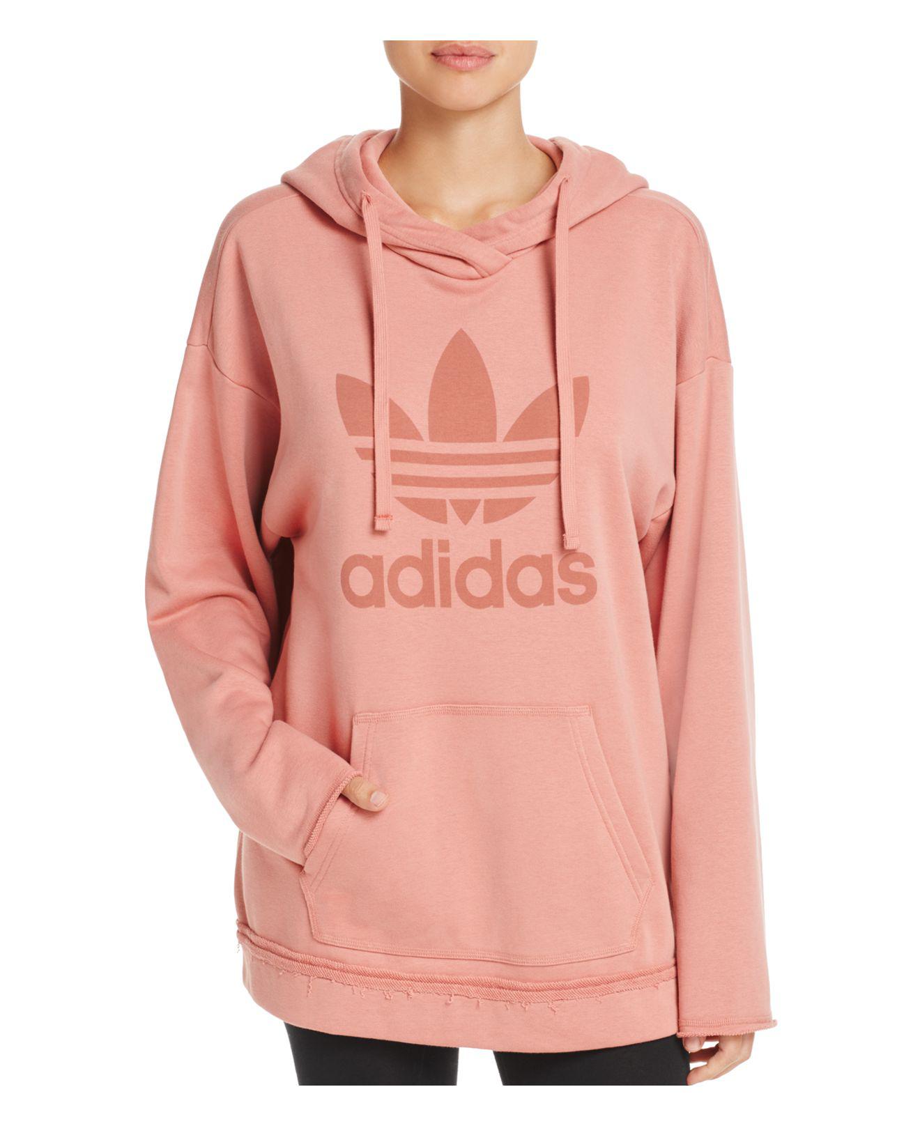 trefoil hoodie adidas pink