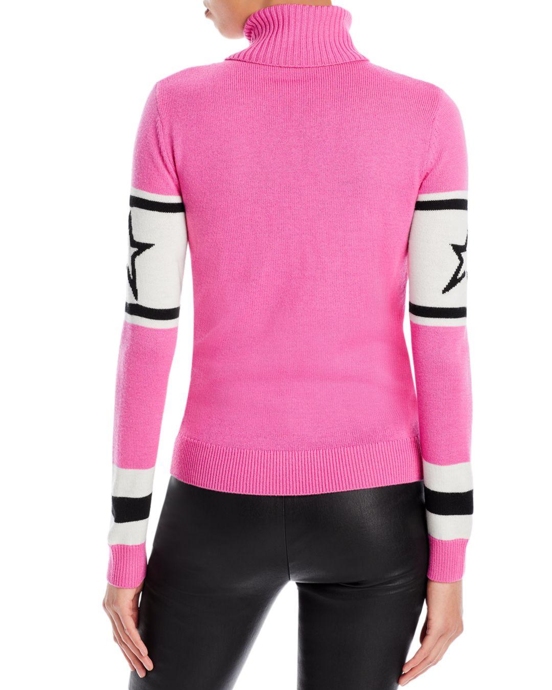 Perfect Moment Perfect Mot Schild Ski Merino Wool Turtleneck Sweater in  Pink | Lyst