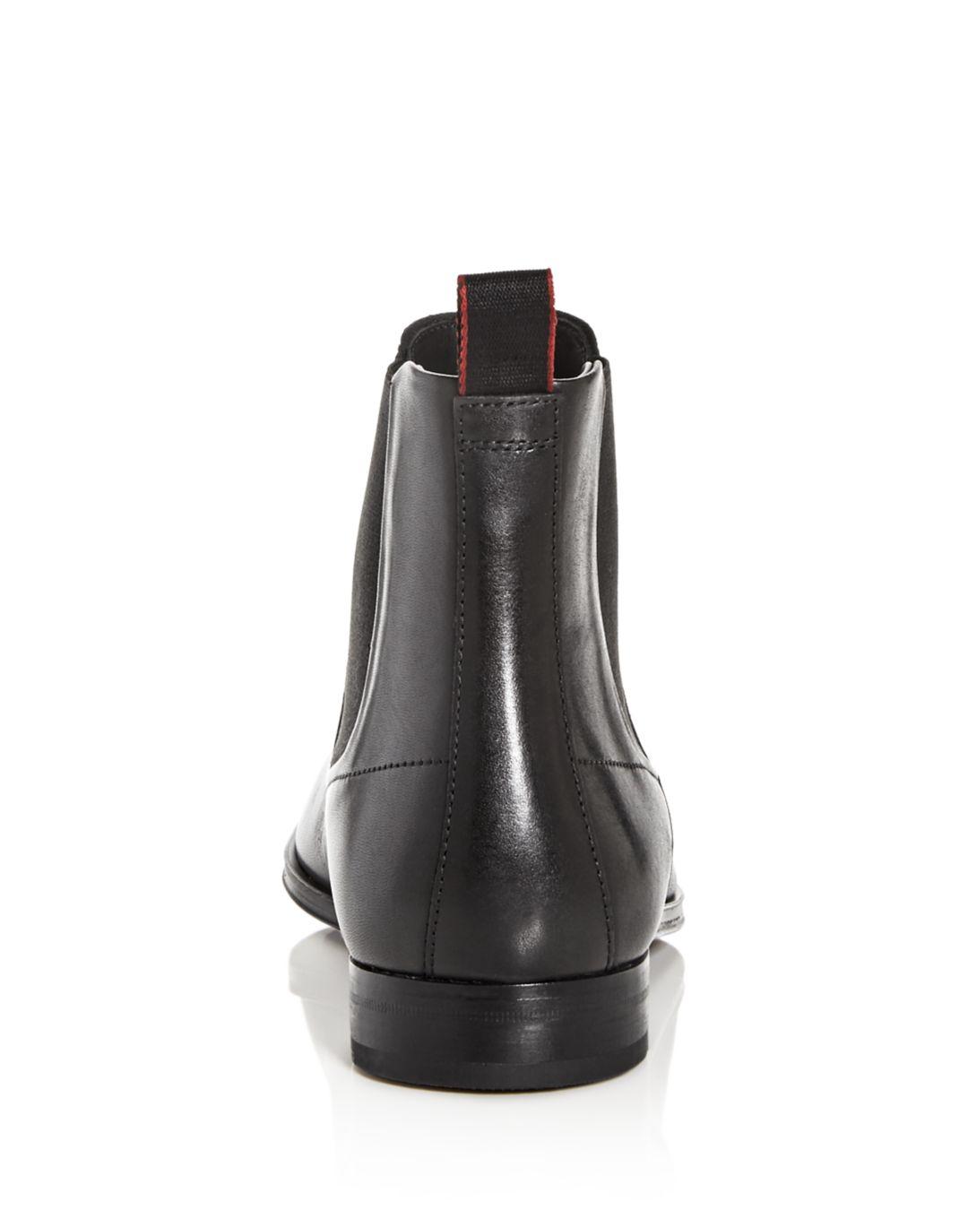 BOSS by HUGO BOSS Leather Boheme Chelsea Boot in Black for Men - Lyst