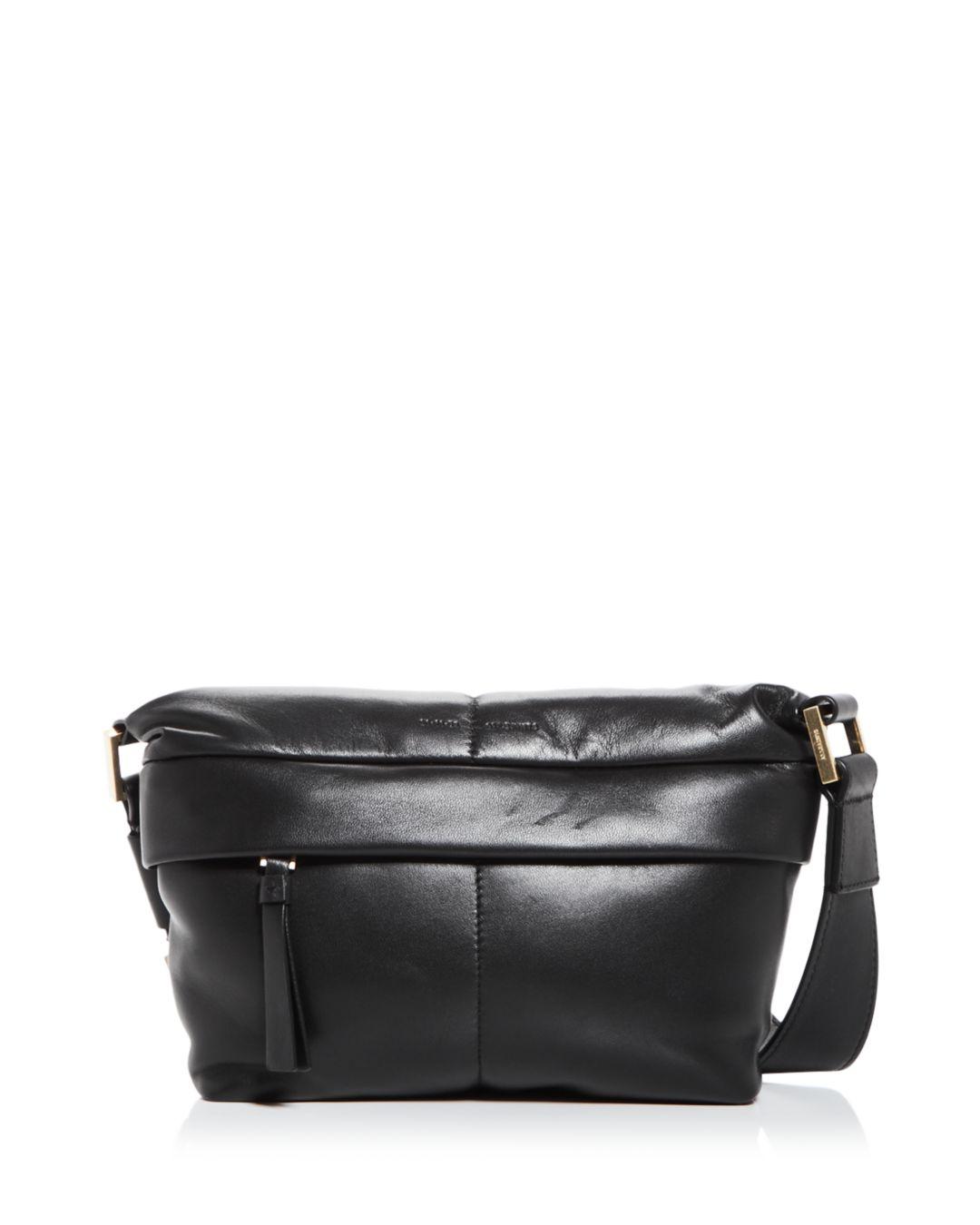 AllSaints Colette Quilted Leather Crossbody in Black | Lyst