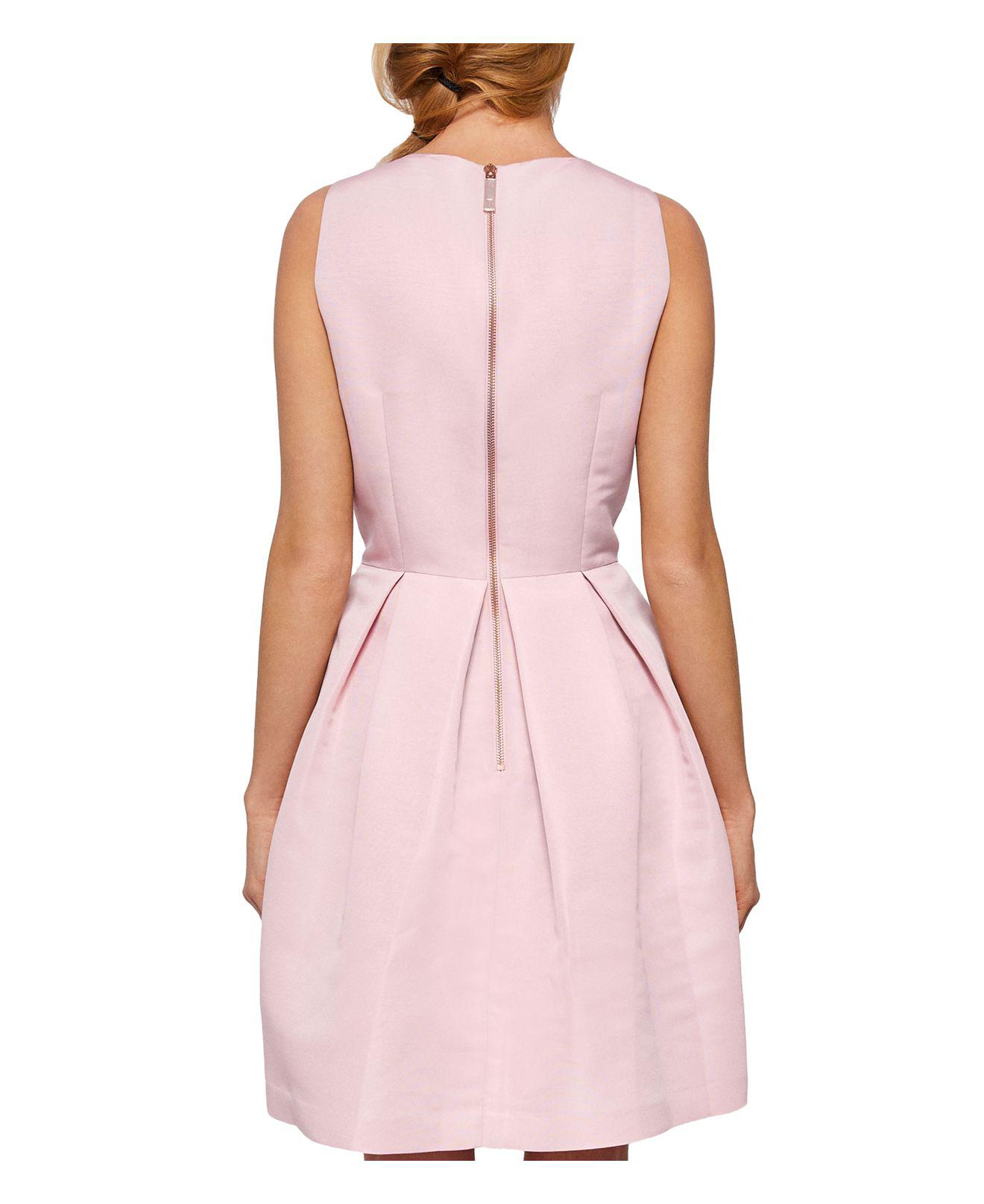 baby pink skater dress