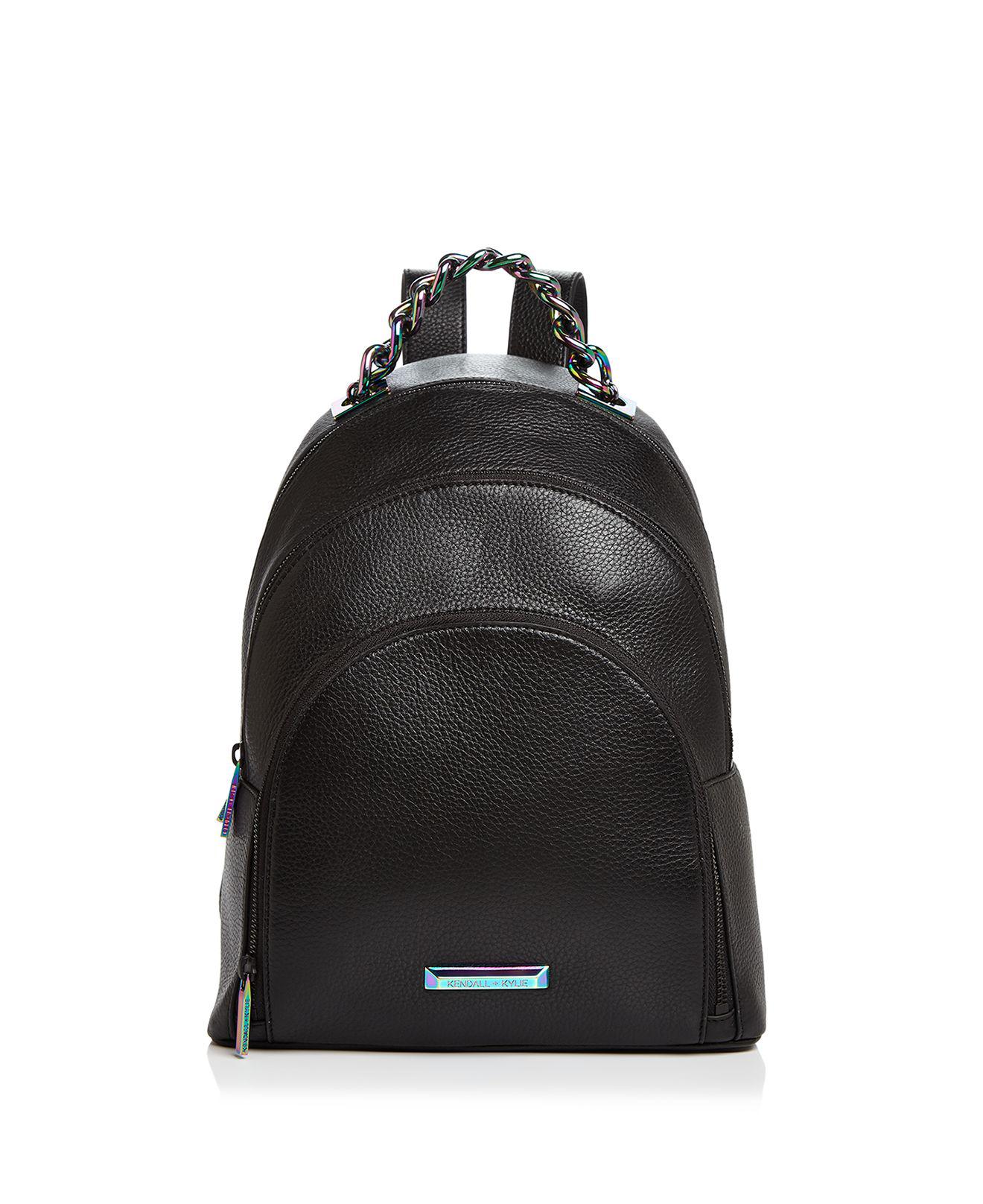 Lyst - Kendall + Kylie Sloane Leather Backpack in Black