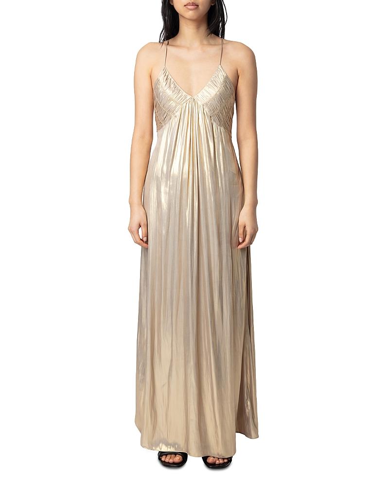 Zadig & Voltaire Rayonne Satin Dress in Natural | Lyst Zadig & Voltaire Rayonne Satin Dress in Natural | Lyst