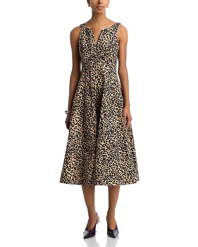 aqua fit and flare dress 1950s Aqua Blue Jacquard Fit and Flare Shirtwaist Dress main image 0