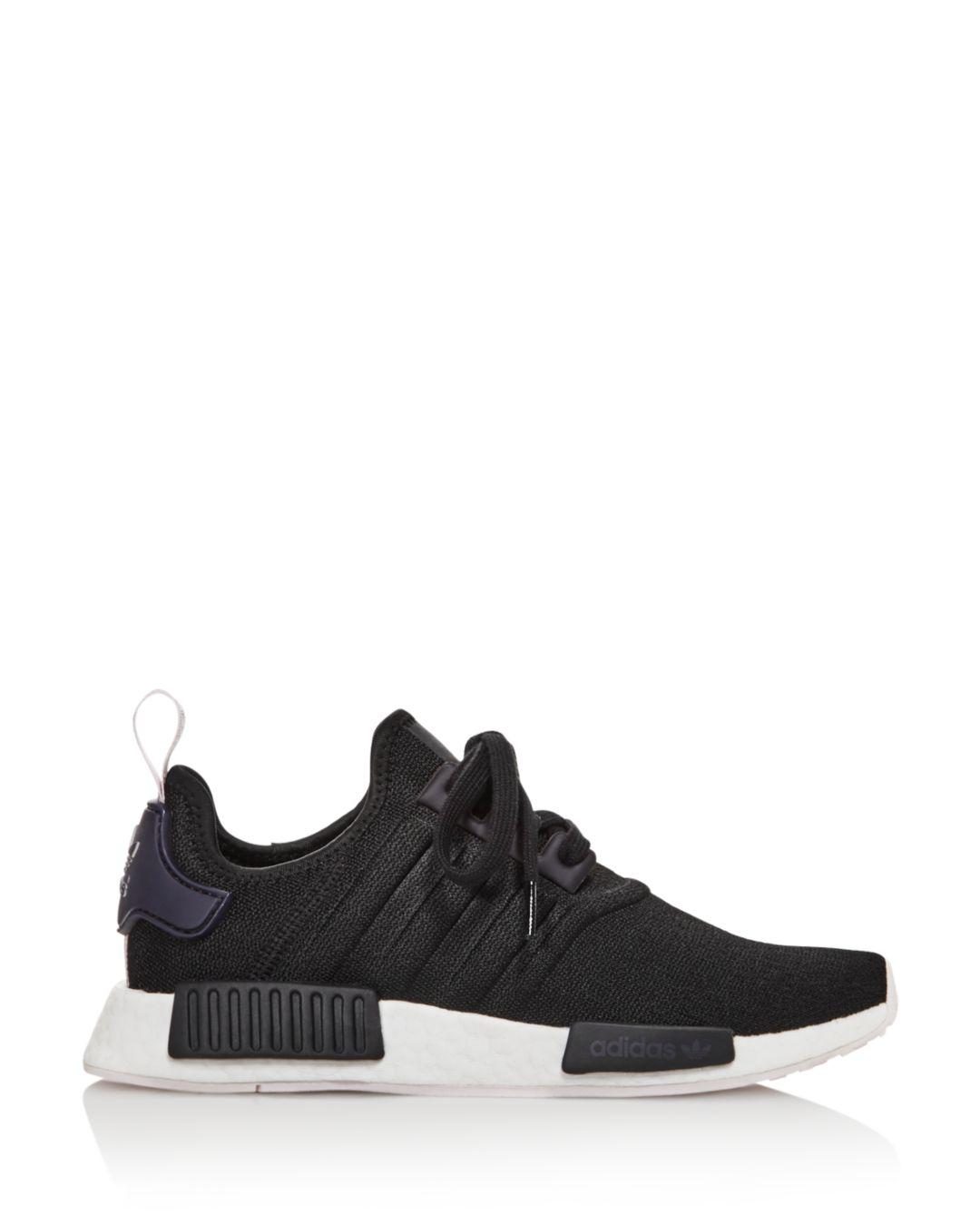 women's nmd r1 knit lace up sneakers