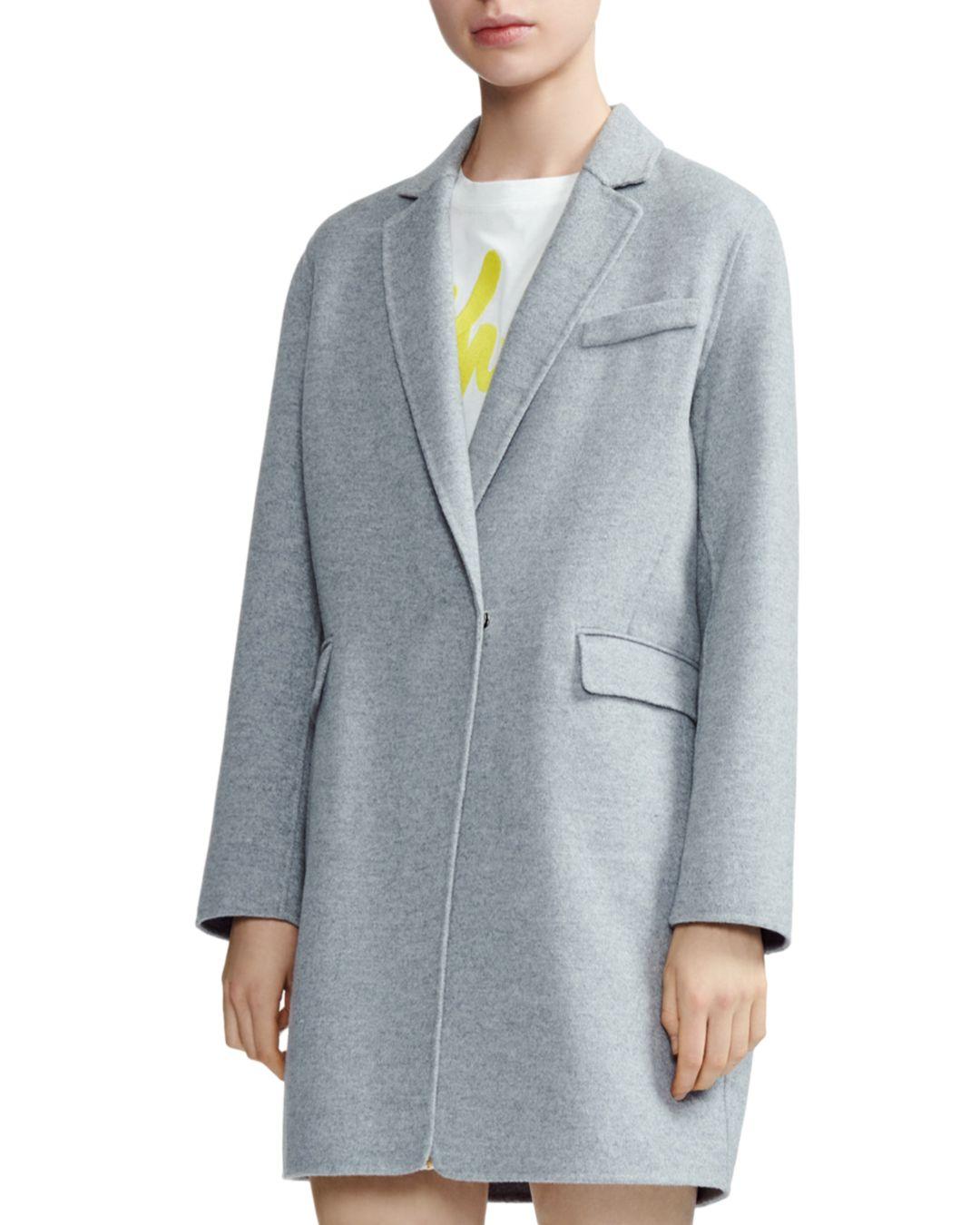 maje grey coat