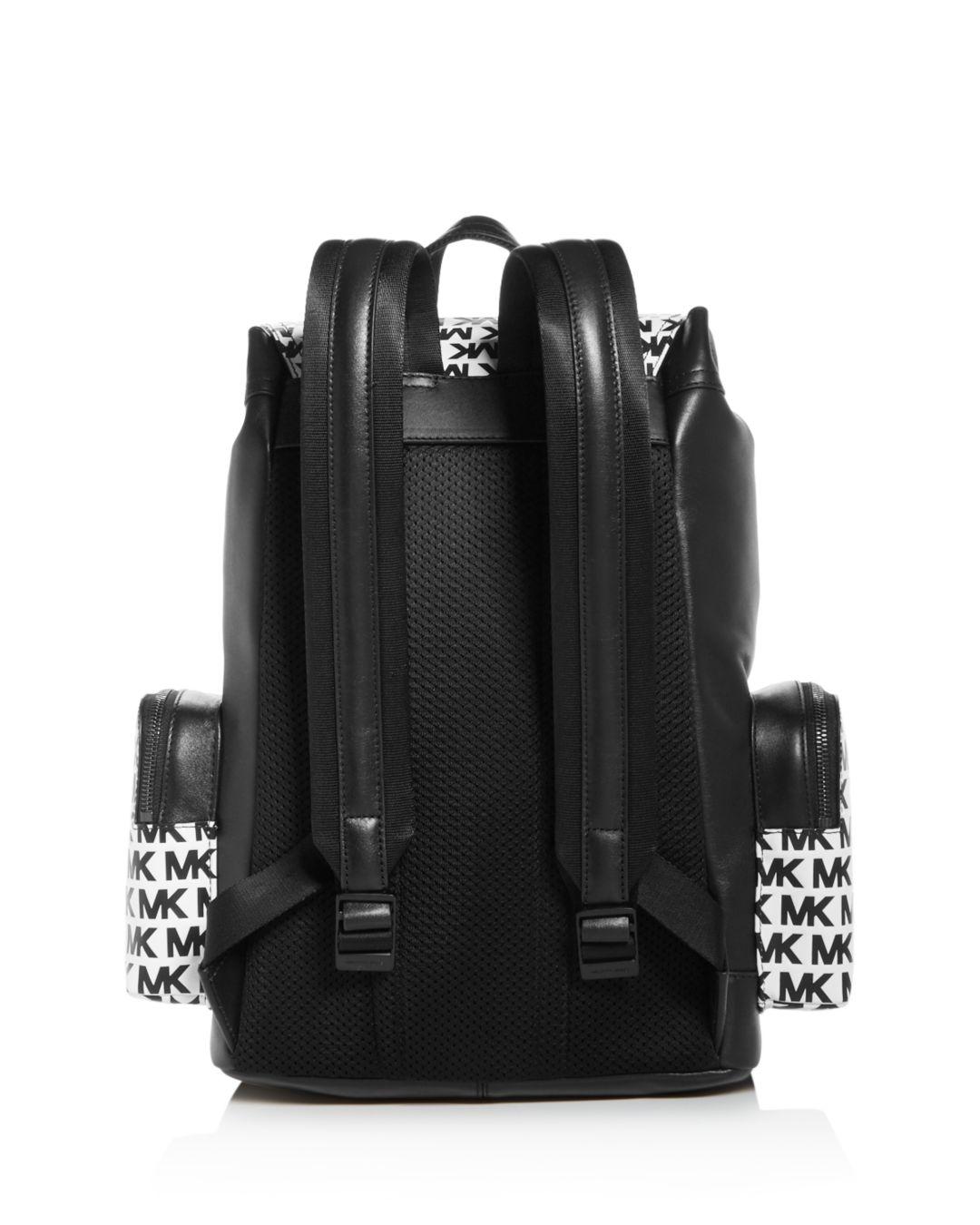 Michael Kors Henry Leather Backpack in Black for Men - Lyst