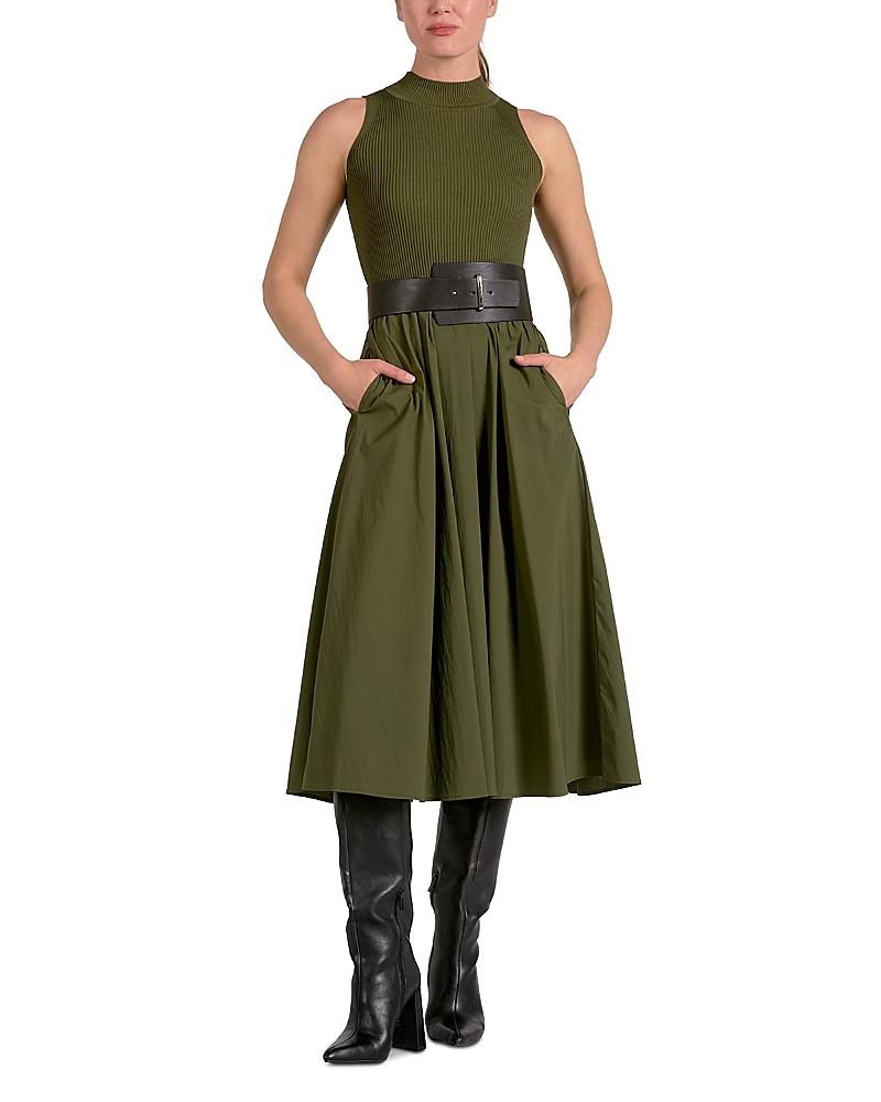 green emerald velvet dress Elan Capri Maxi Halter Dress Green Manila Print