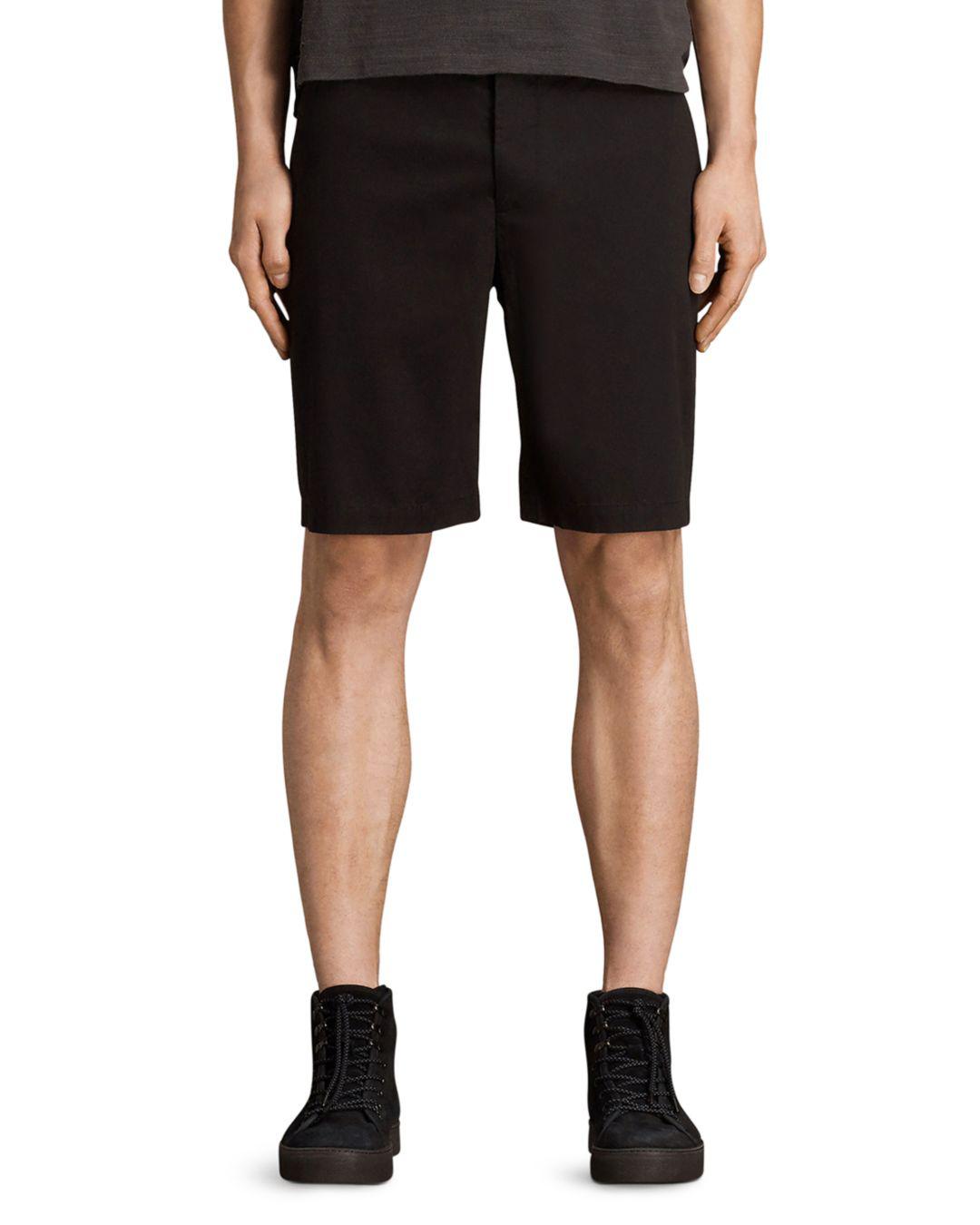 all saints colbalt chino shorts
