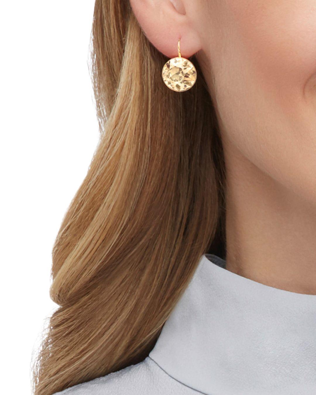 Bang om te sterven Rafflesia Arnoldi Veroveraar Swarovski Bella Pierced Earrings in Metallic | Lyst