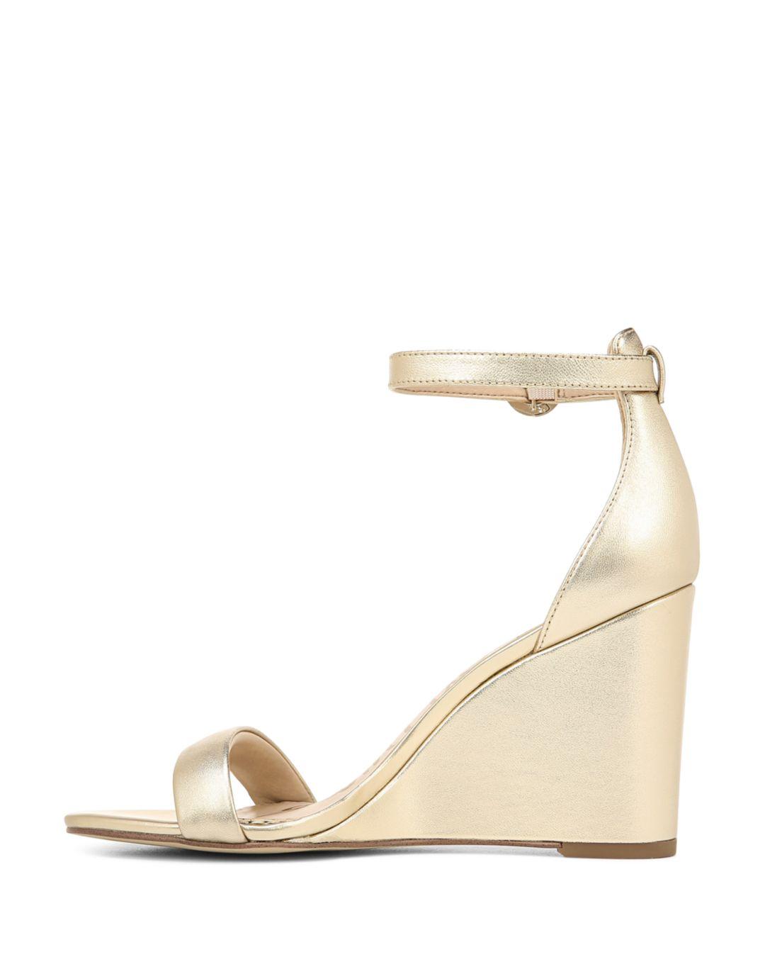 sam edelman neesa wedge gold