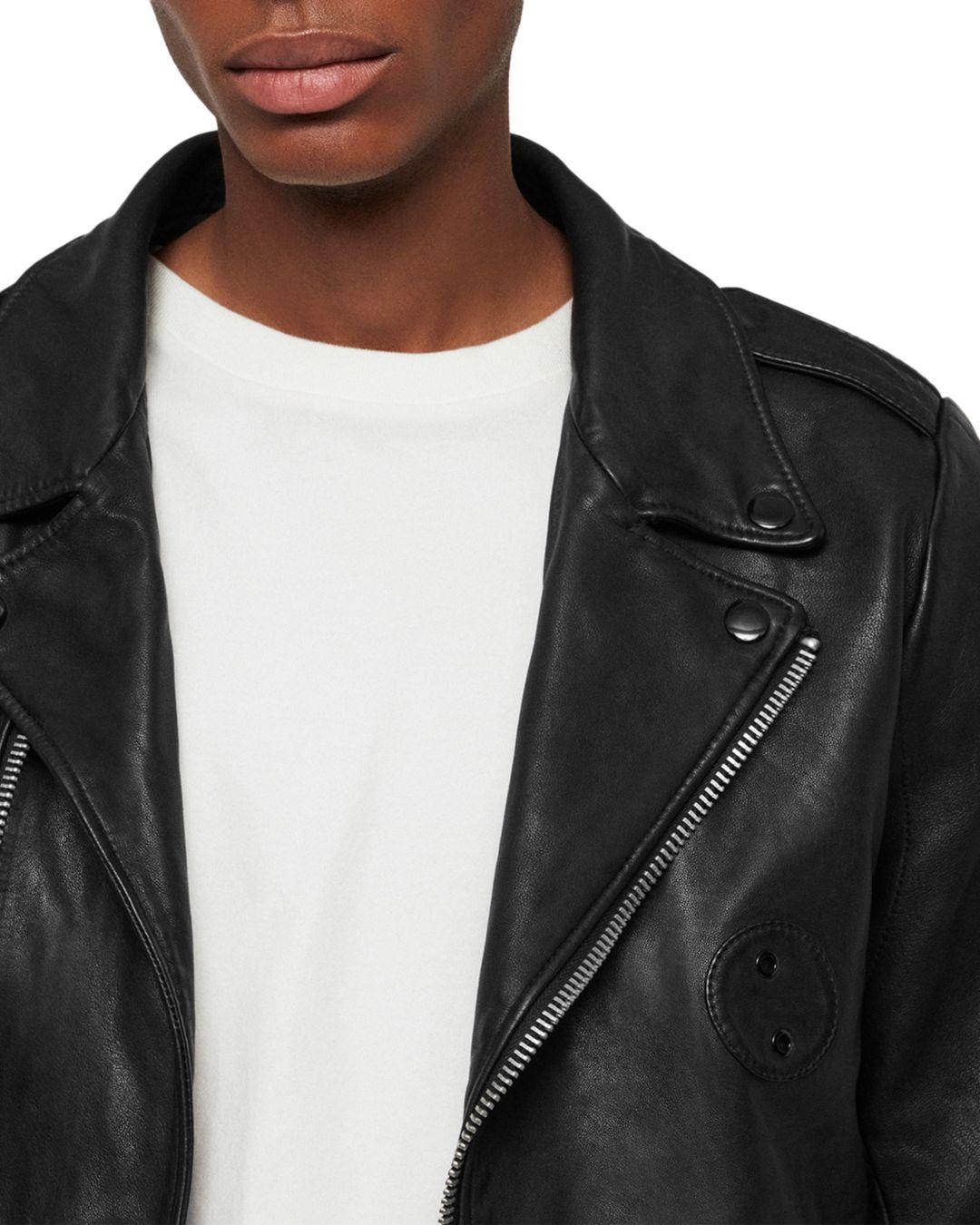 All Saints Woodley Biker Jacket Black New with tags