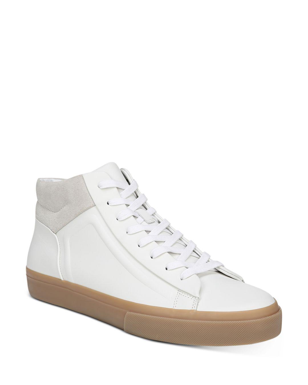 Vince Men's Fynn Leather High - Top Sneakers in White for Men - Lyst
