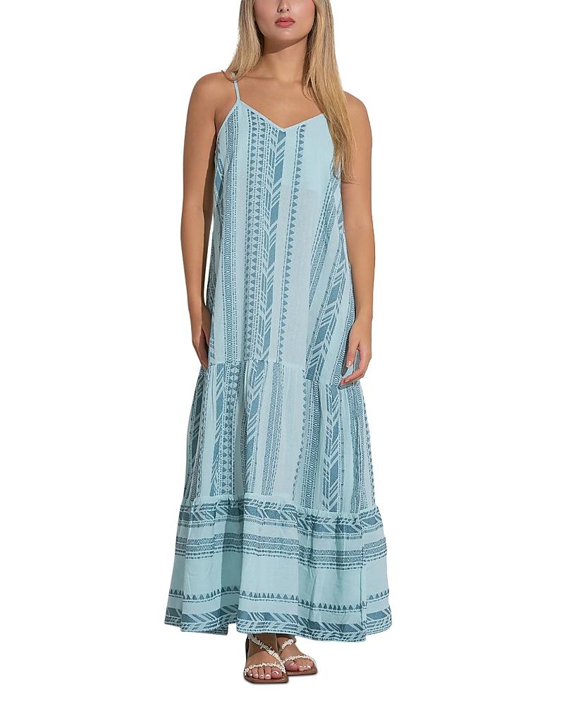 Elan Spaghetti Strap Maxi Swim Cover-Up Dress in Blue Lyst