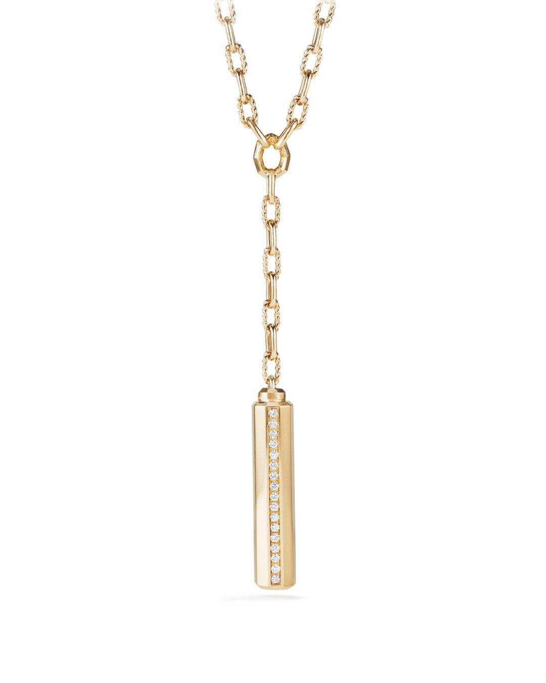 David Yurman Barrels Y Necklace With 