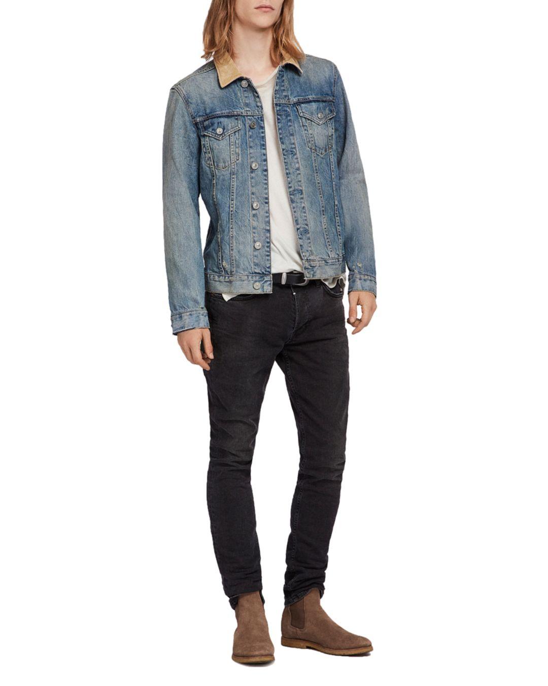 allsaints dexter denim jacket