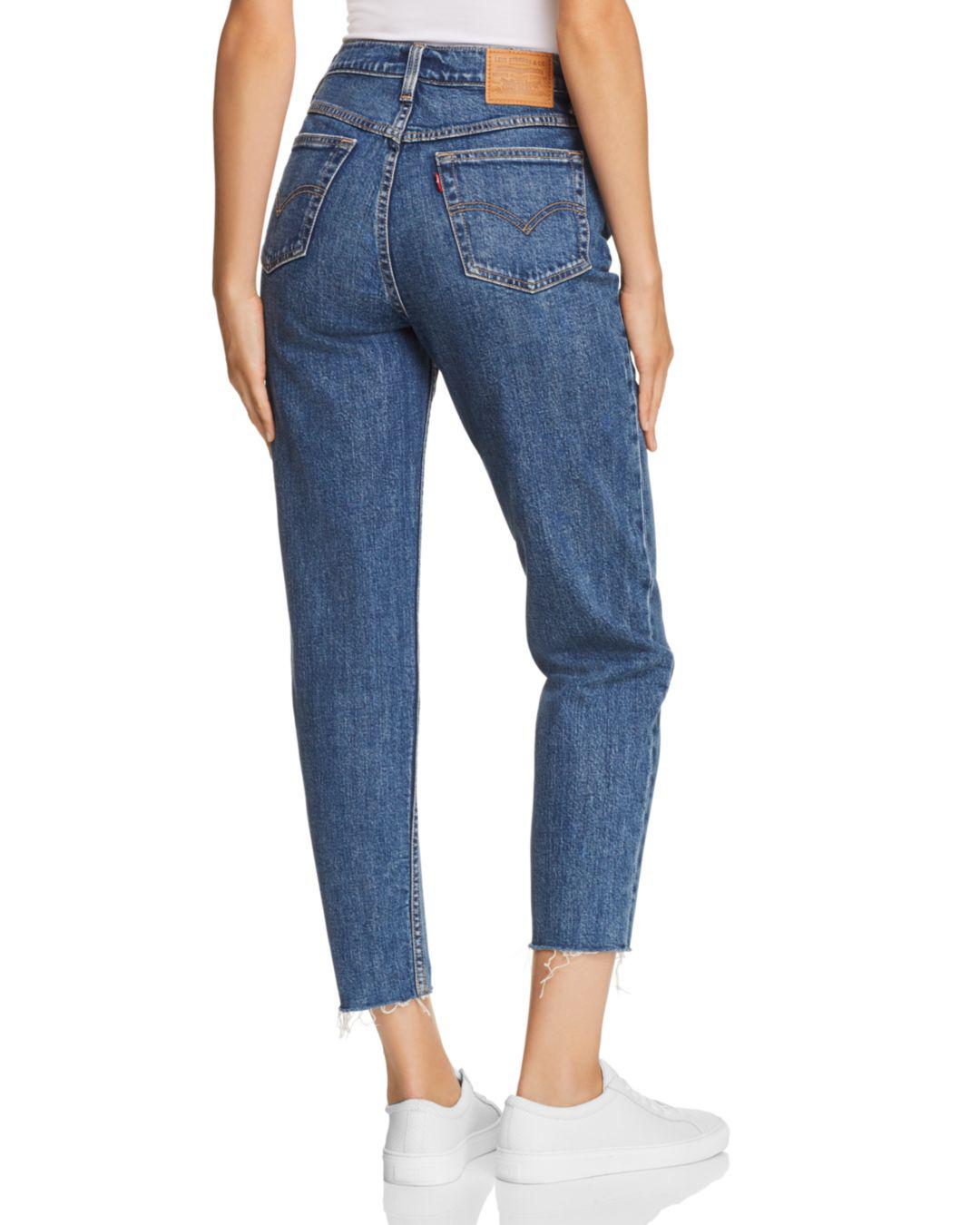 cropped mom jeans