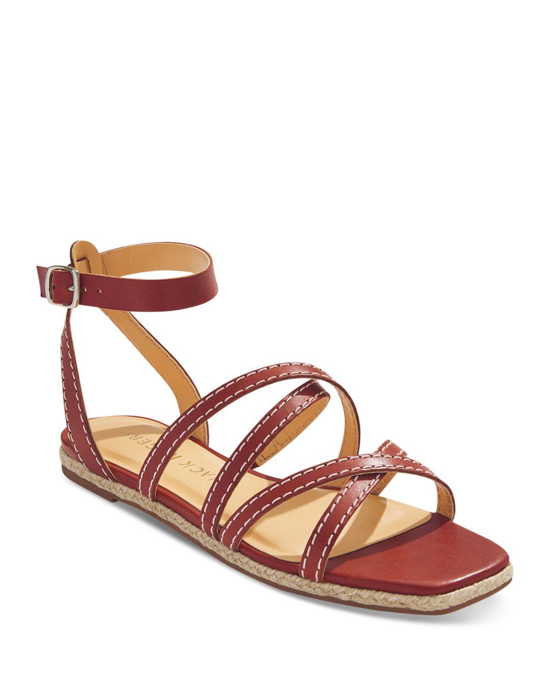Jack Rogers Island Stitch Ankle Strap Sandals in Pink Lyst