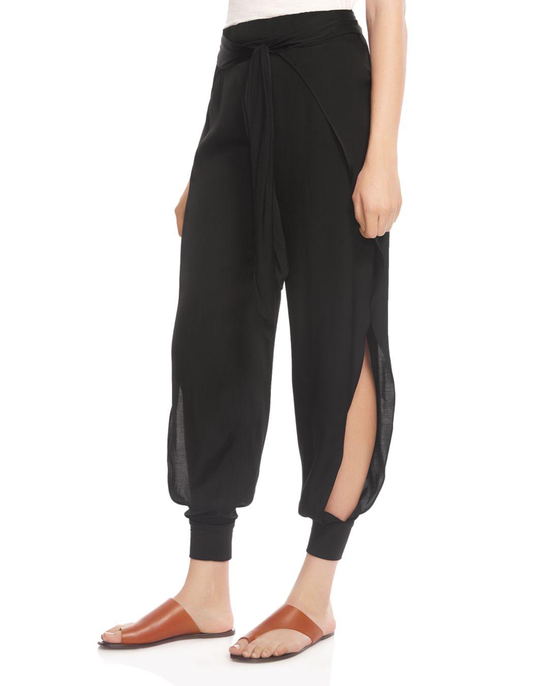 Joggers With Side Slits Online Sales 