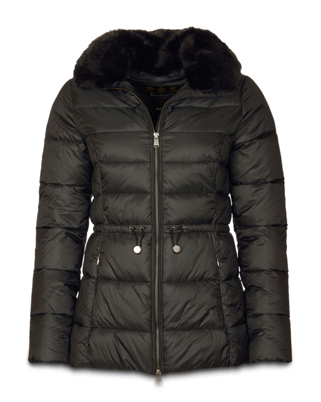 barbour jacket fur collar