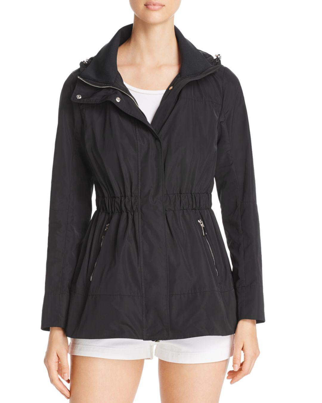 moncler black raincoat