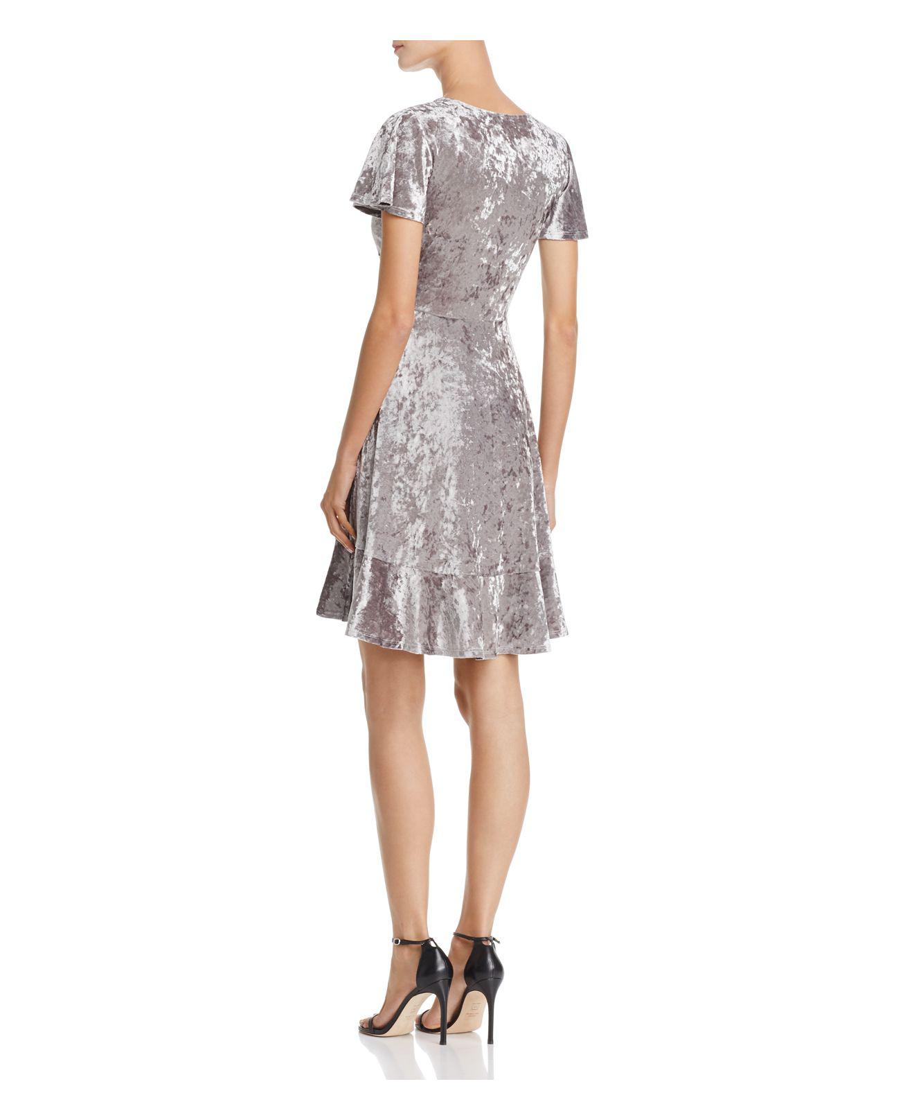 bloomingdales aqua velvet dress