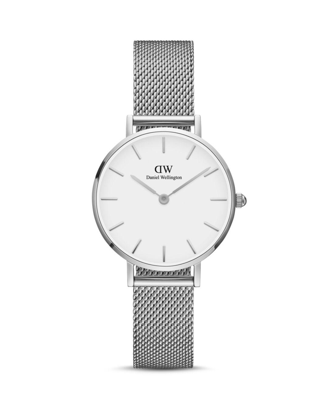 Daniel Wellington Classic Petite Watch in White/Silver (Metallic) - Lyst