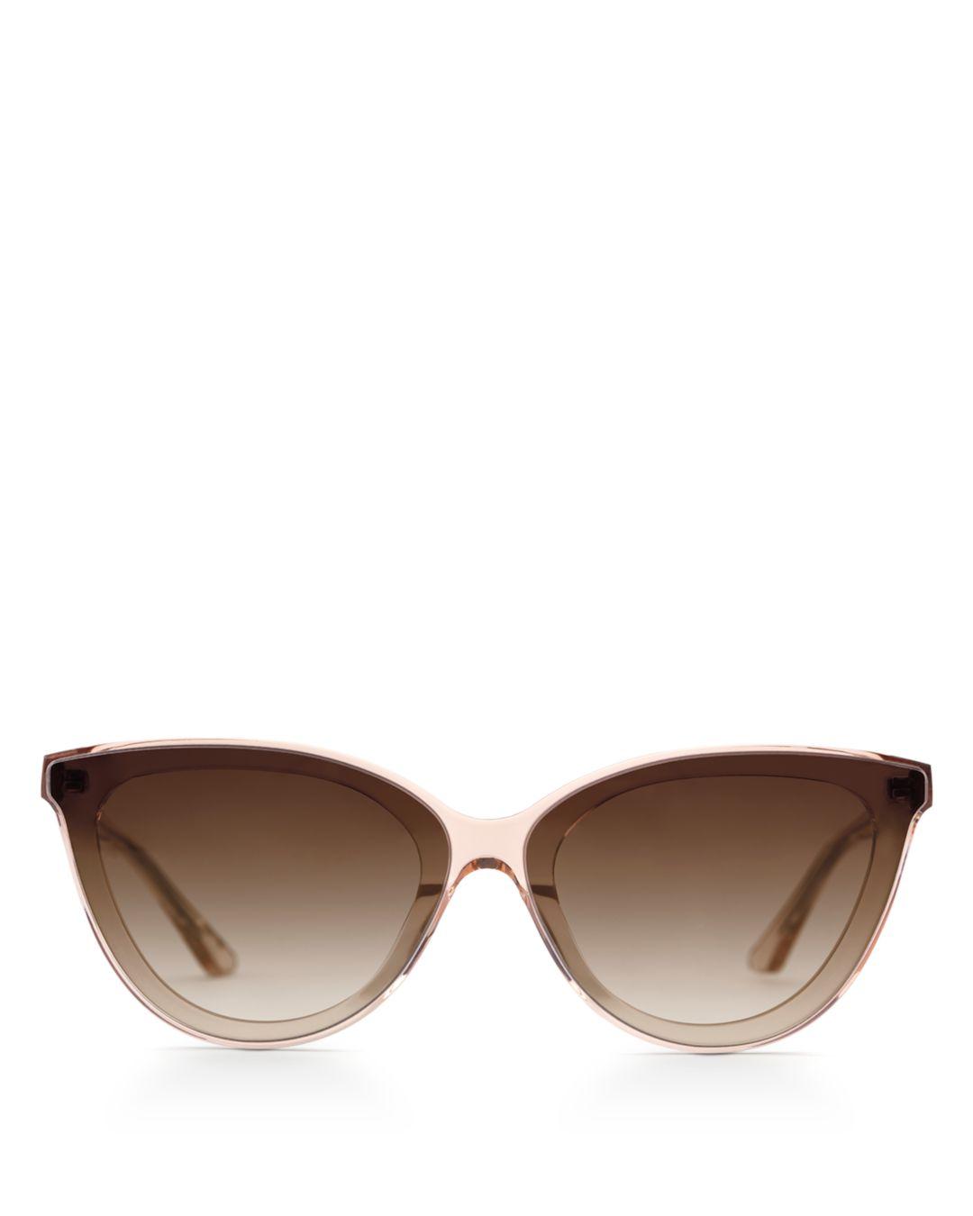 Krewe Women's Monroe Cat Eye Sunglasses in Brown Lyst