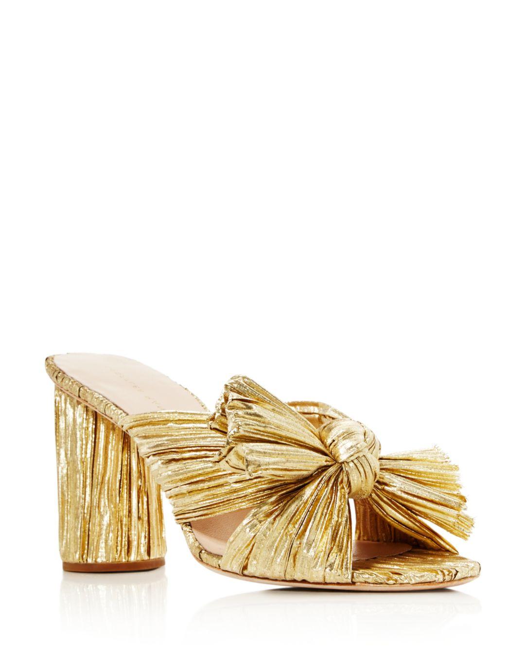 loeffler randall sandals gold