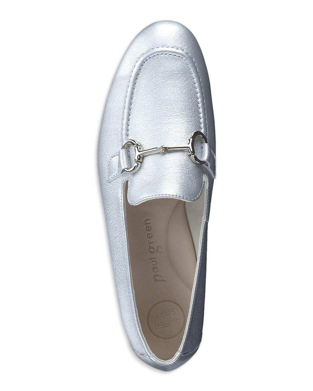 Paul Green Daphne Apron Toe Loafers in White | Lyst