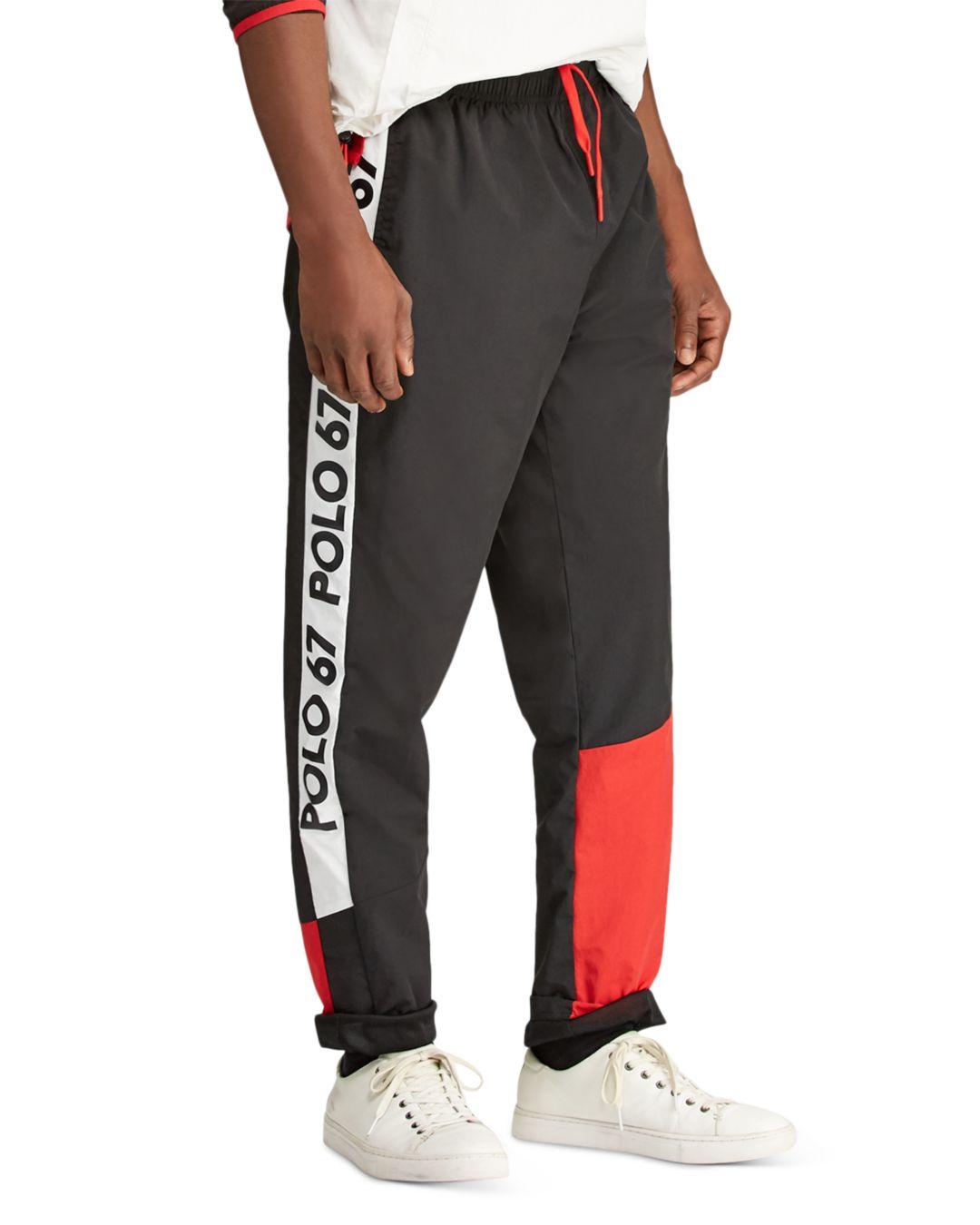 Polo Ralph Lauren Graphic Tracksuit Bottom in Black for Men - Lyst