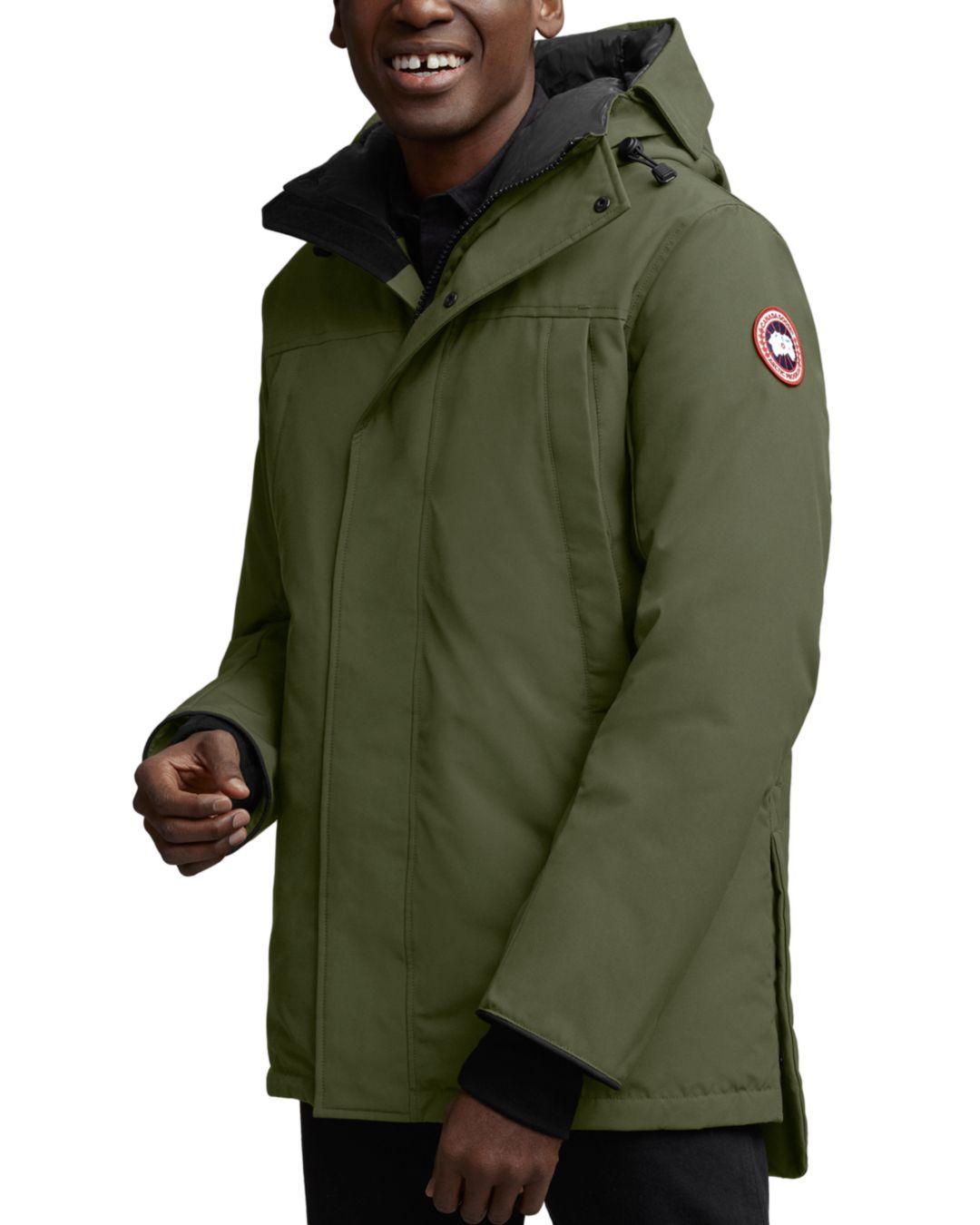 Canada Goose Fleece Sanford Down Parka in Military Green (Green) for ...