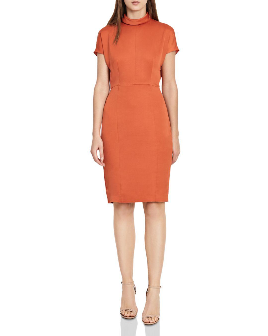 orange reiss dress