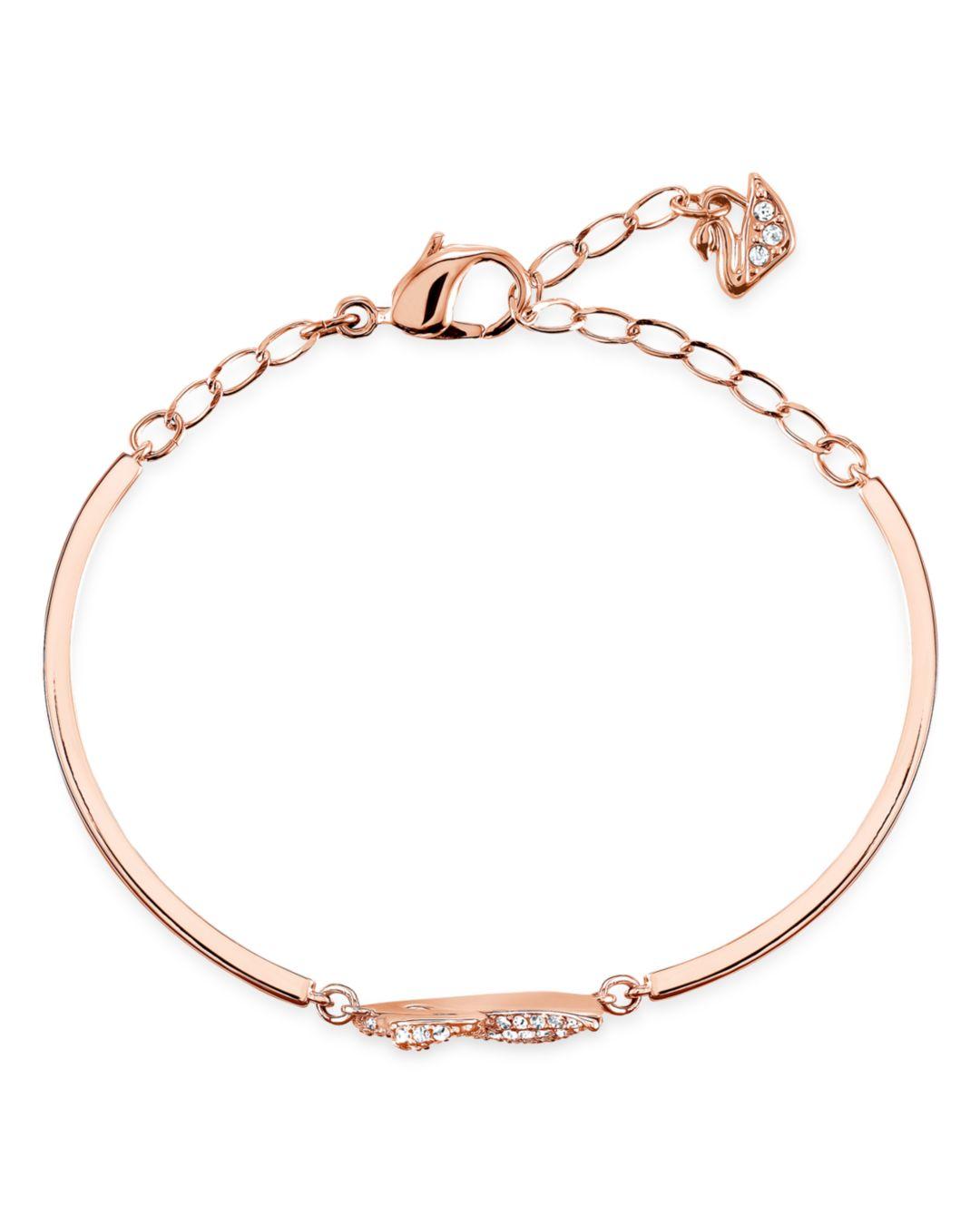 Swarovski Swan Bangle Bracelet Lyst