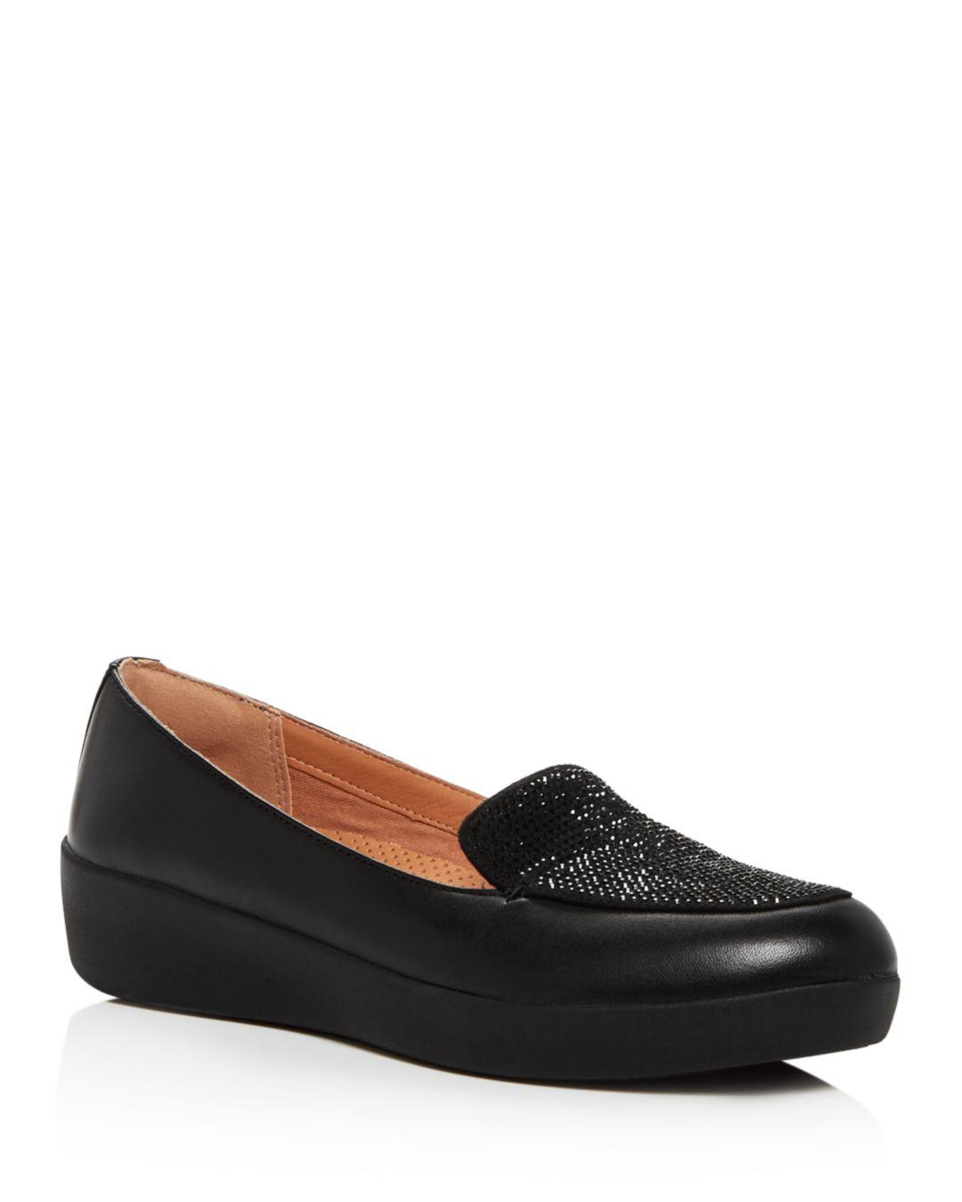 fitflop talia leather loafers
