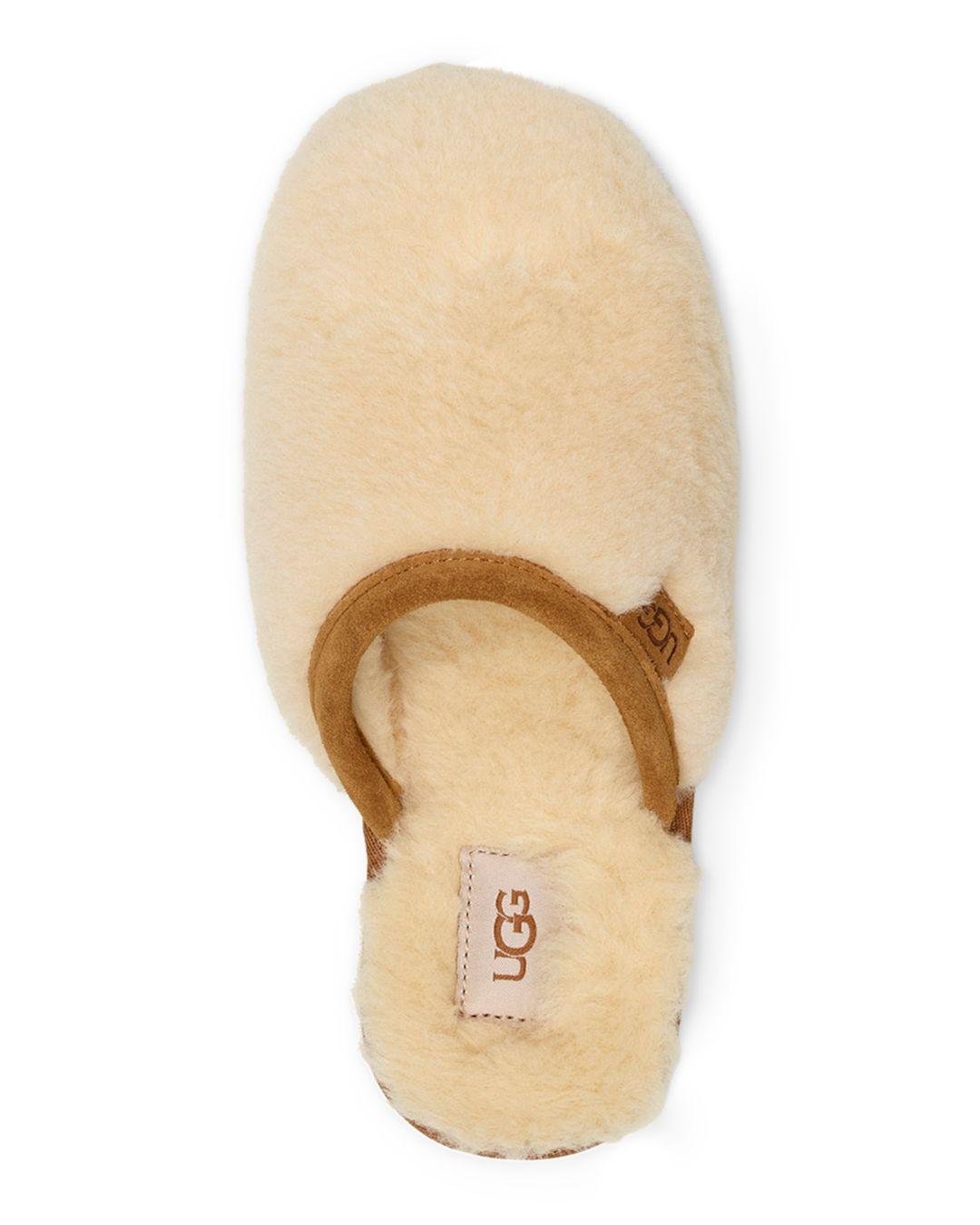 UGG Women's Fluffette Slippers in Natural | Lyst