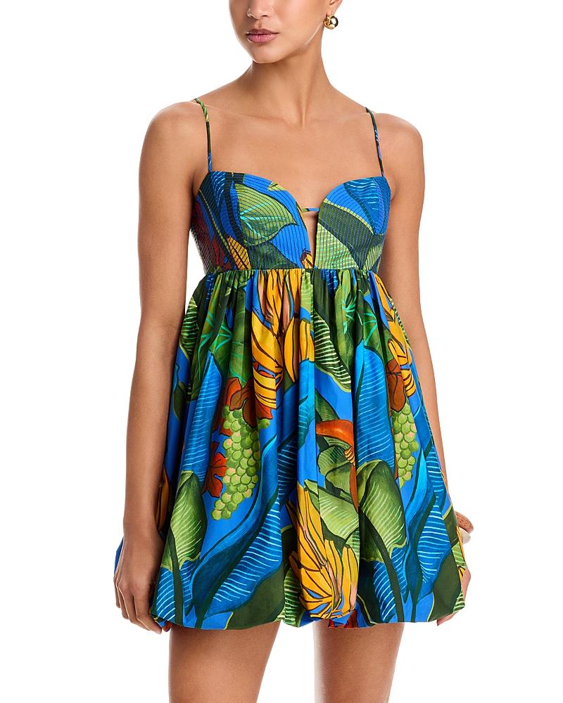 green emerald velvet dress Green Banana Aquarela Midi Dress  FARM Rio