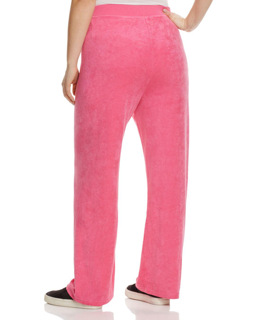 Juicy Couture Juicy Couture Black Label Mar Vista Microterry Track Pants In Pink Lyst