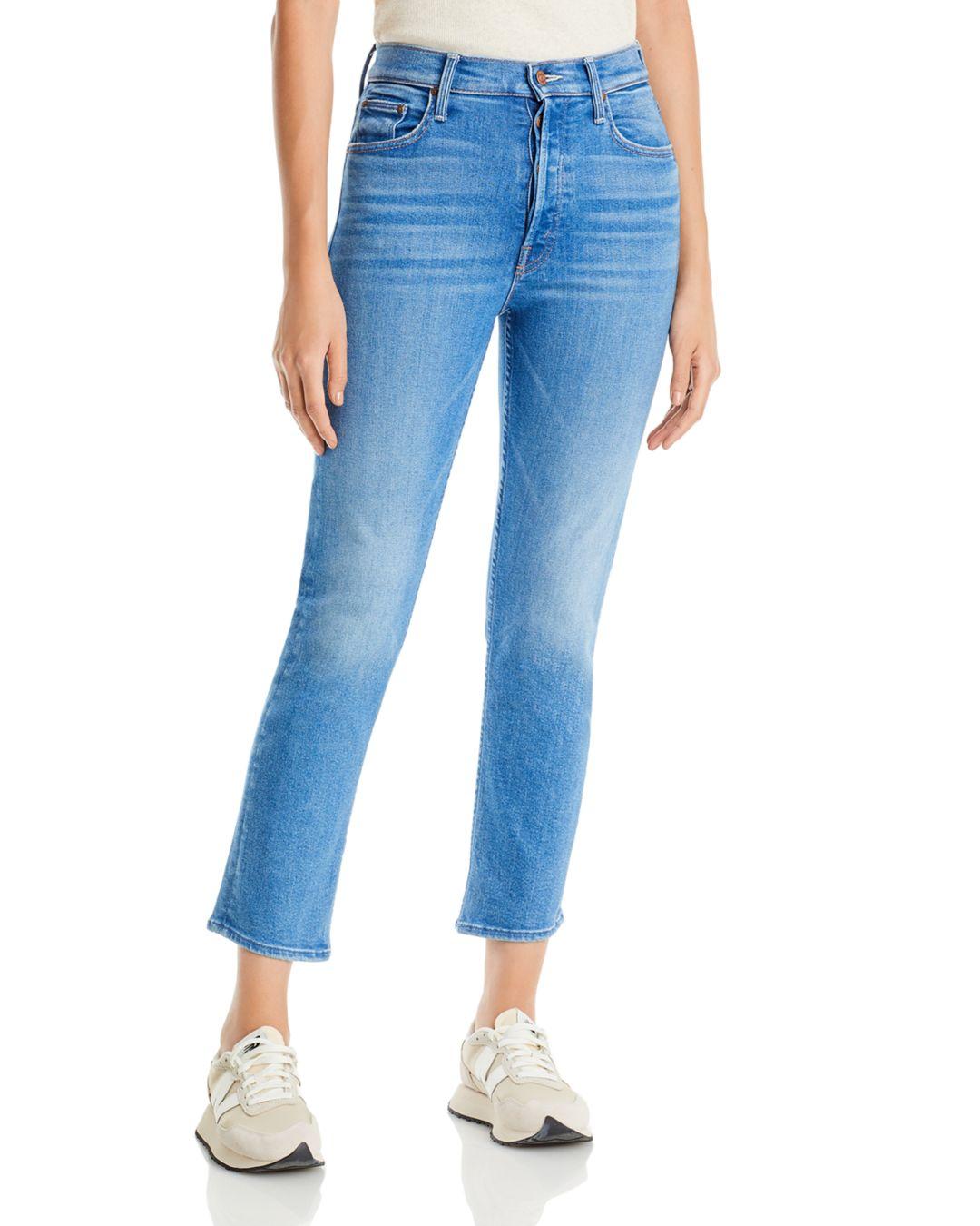 Mother The Tomcat High Rise Kick Flare Jeans In Layover in Blue | Lyst