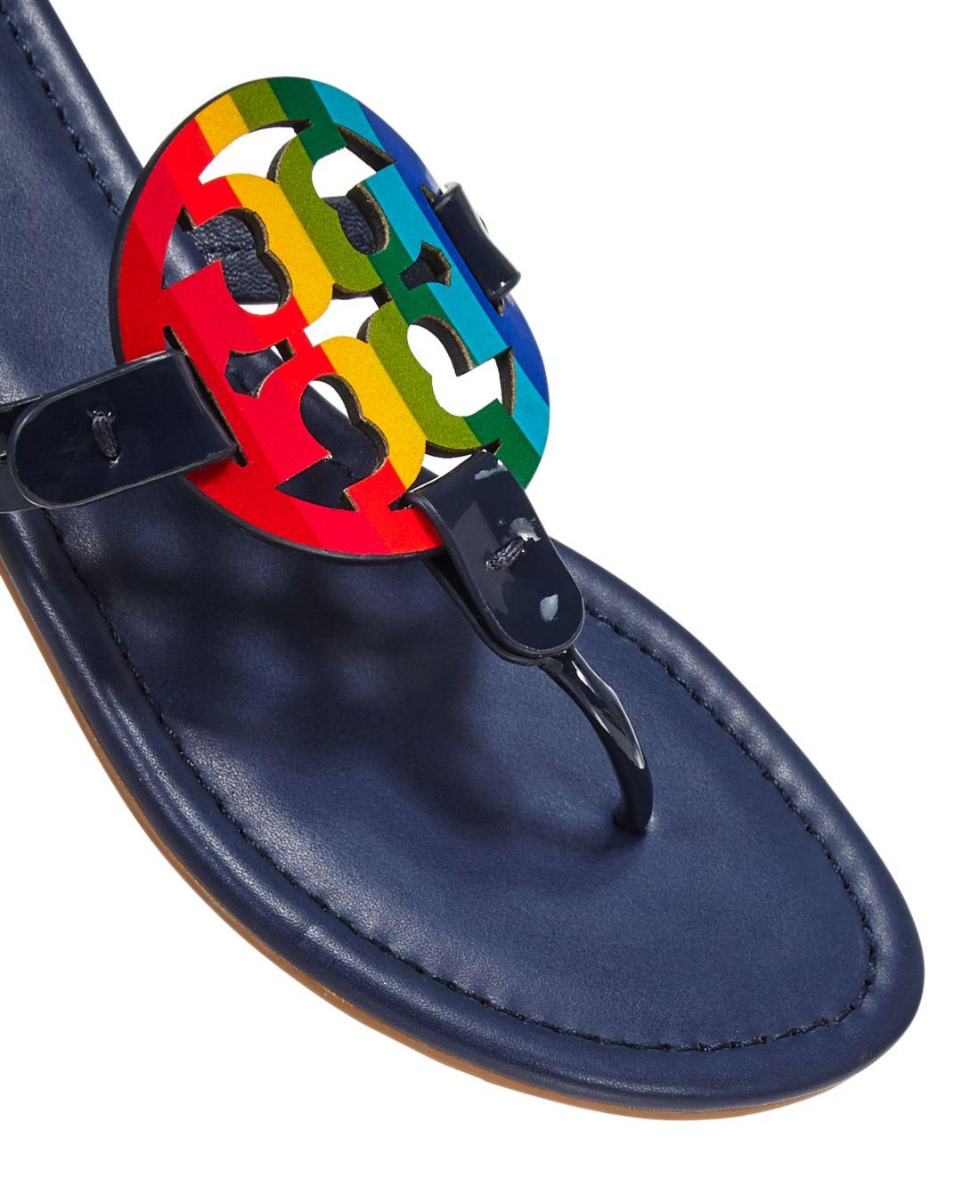 Tory Burch rainbow miller sandals 