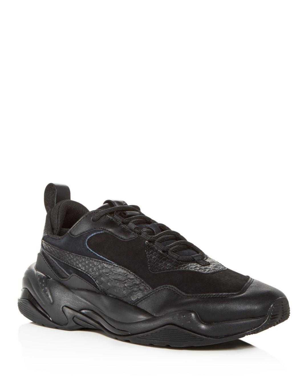 puma thunder leather black